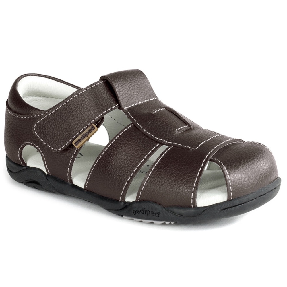 Pediped Flex Sydney Chocolate Brown Kids Sandals